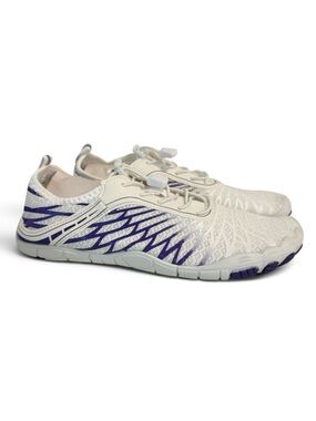 Hike Footwear HF LoraxPro Barefoot Shoes White Purple Zero Drop Wide Toe Size 10